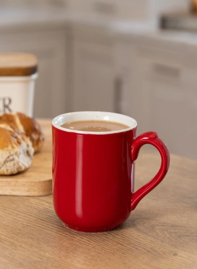 London Pottery Premium Farmhouse Mug - 250ml Red Stoneware Coffee Cup & Tea Mug, Durable Ceramic with Matte Finish, Designed by David Birch, Microwave & Dishwasher Safe - Image 1